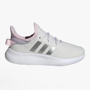 NWT. Adidas Kids Cloudfoam White and Pink Sneakers